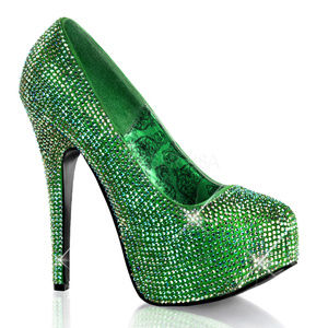 Rhinestone High Heel Platform Shoes
